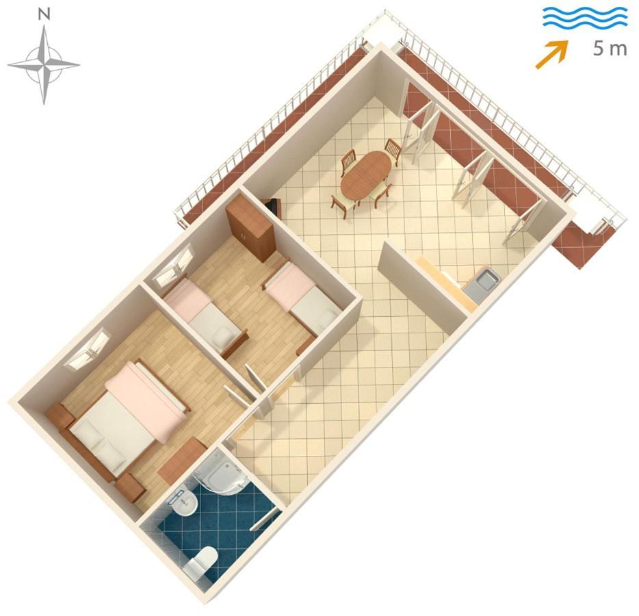 Apartments By The Sea Korcula - 4407 لومباردا المظهر الخارجي الصورة